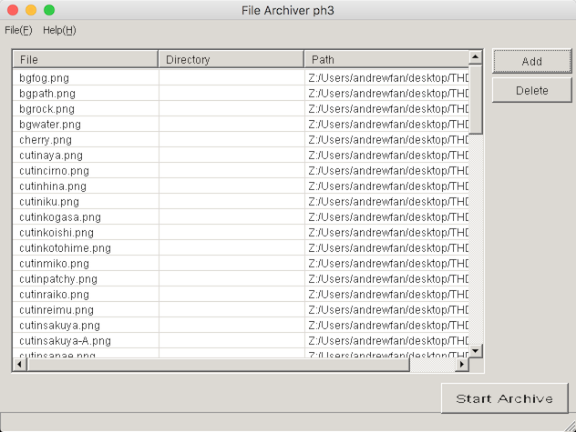 DNH File Archiver GUI